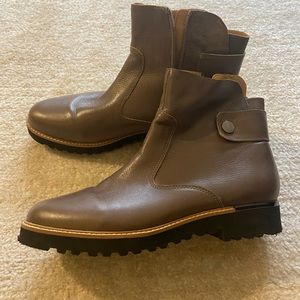 Franco Sarto Industrial Ankle Boots, Size 8
